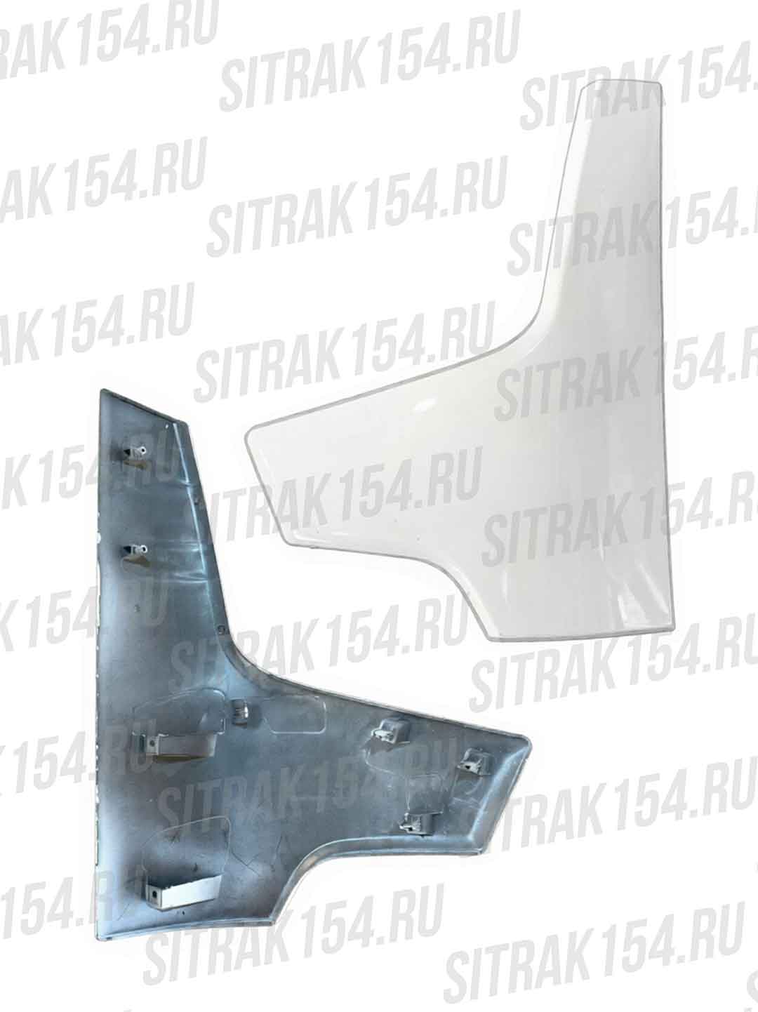 Nakladka-dekorativnaya-na-levuyu-faru-Shacman-X6000-BELYJ-549714-DZ9X259620115